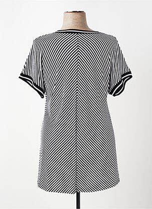 T-shirt stretch manches courtes noir SEE YOU femme