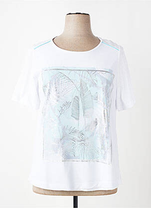 T-shirt imprimé fantaisie manches courtes blanc NO SECRET femme