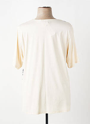 T-shirt imprimé fantaisie manches courtes beige LEAH CURVE femme