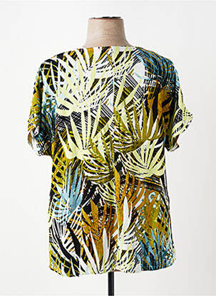 T-shirt imprimé fantaisie manches courtes vert CISO femme