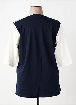 T-shirt imprimé fantaisie manches courtes bleu FRANCK ANNA femme