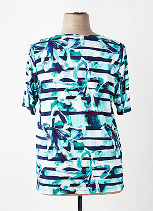 T-shirt col v manches courtes bleu KJBRAND femme