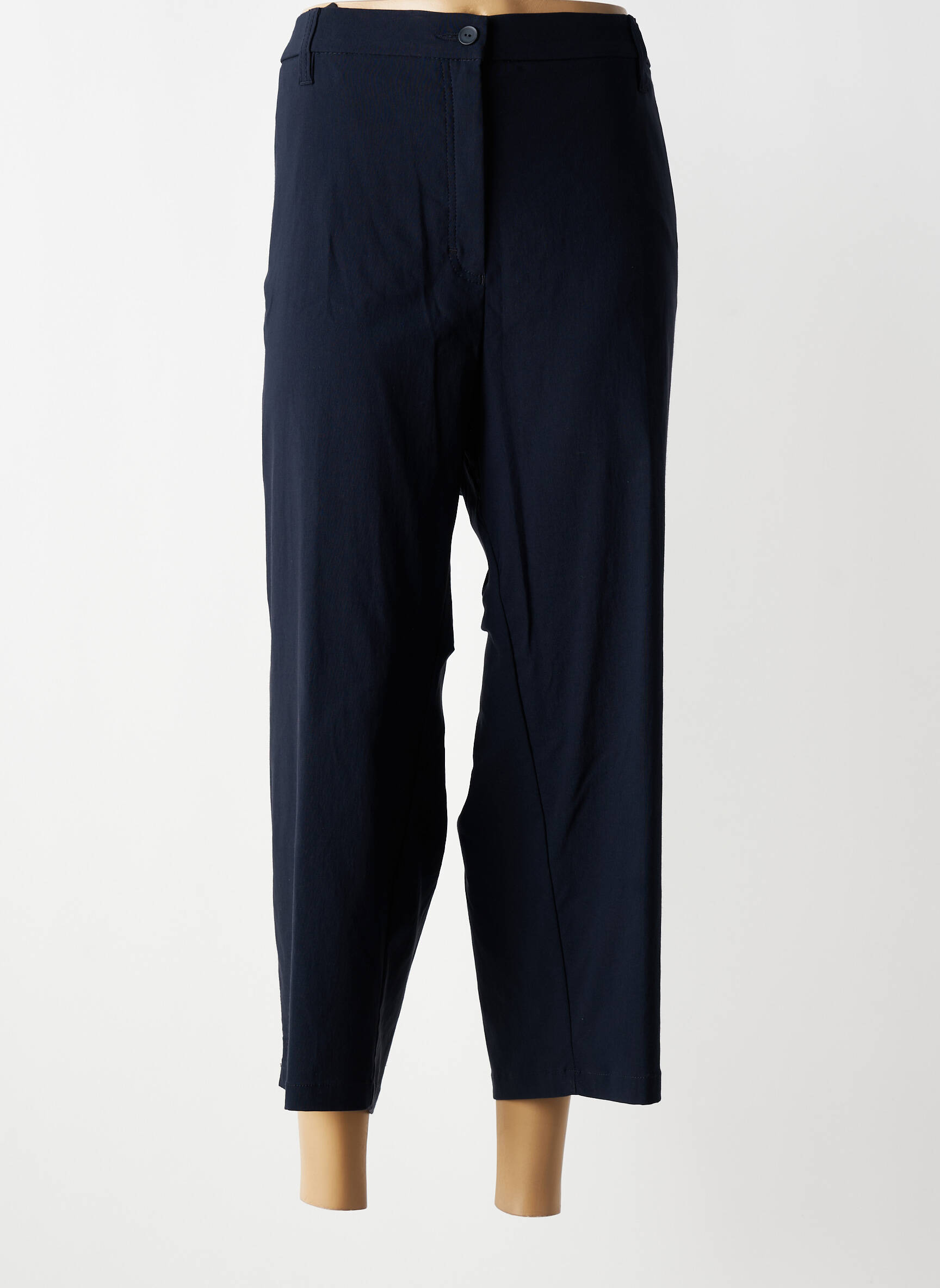 Pantalon 7/8 stretch taille normale bleu KJBRAND femme