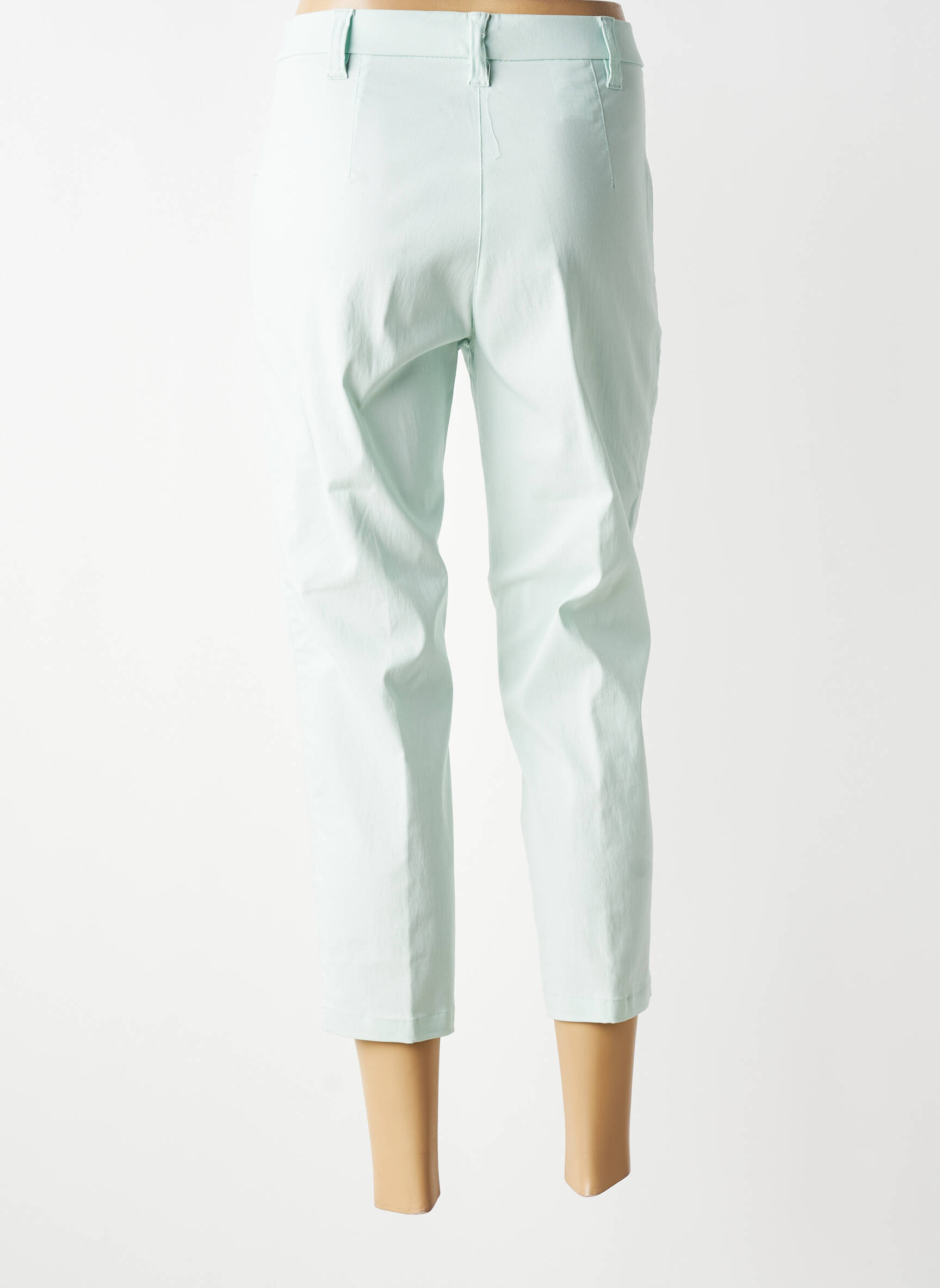 Pantacourt stretch taille normale bleu KJBRAND femme