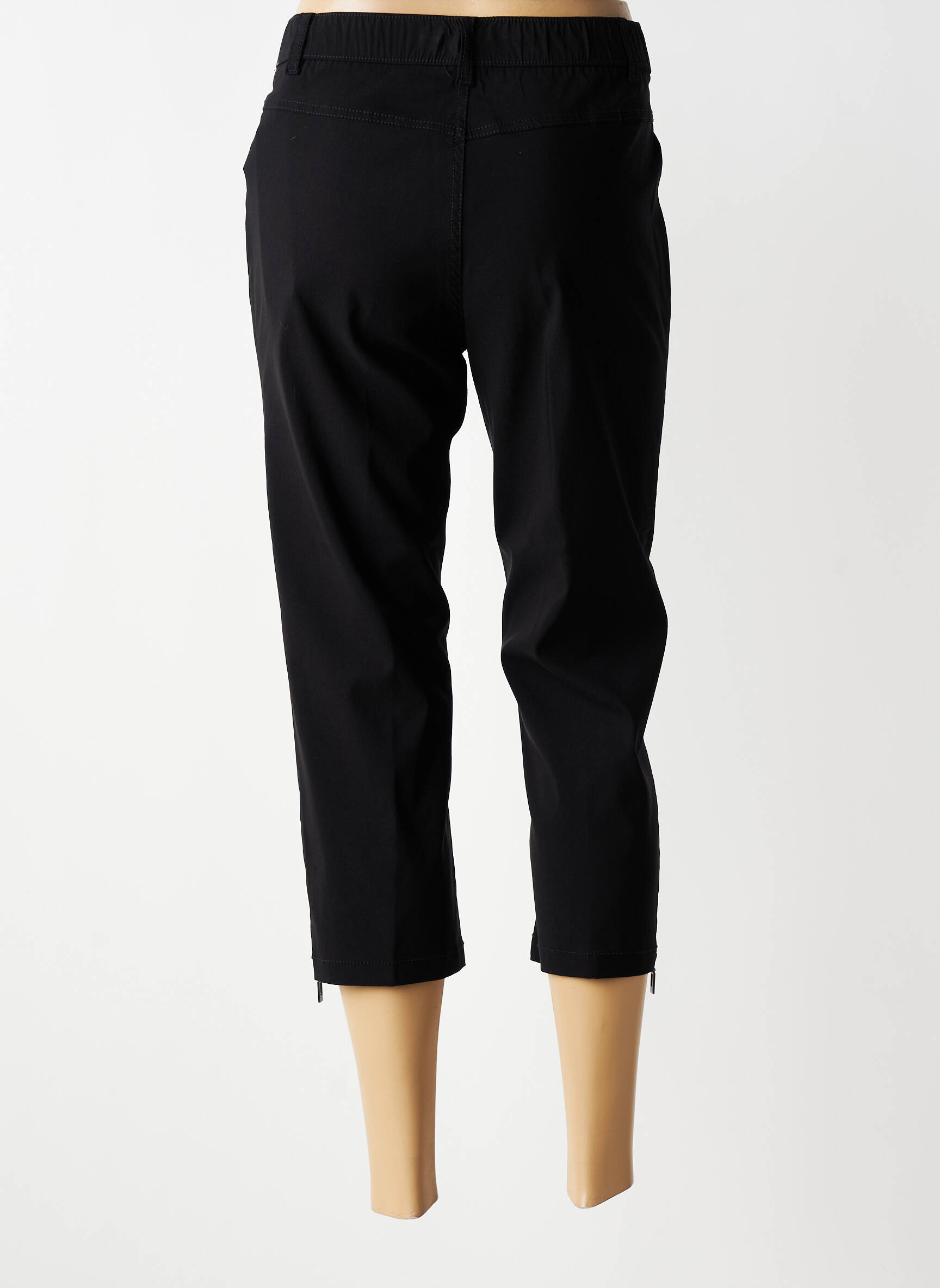 Pantacourt stretch taille normale noir CISO femme