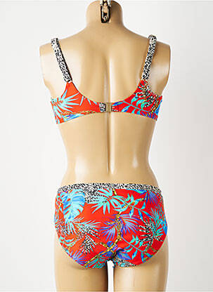 Maillot de bain 2 pièces stretch haut soutien-gorge emboitant rouge ANITA femme