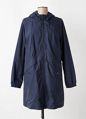 Imperméable poches a capuche bleu CISO femme