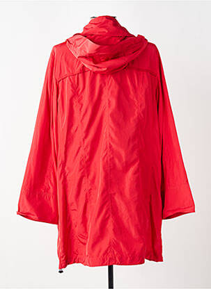 Imperméable poches sans capuche rouge KJBRAND femme