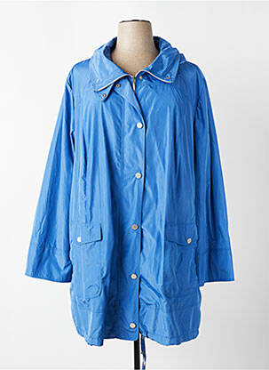 Imperméable poches a capuche bleu KJBRAND femme