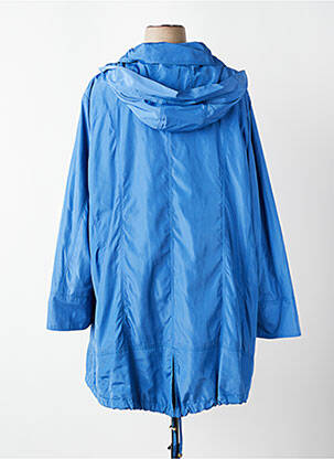 Imperméable poches a capuche bleu KJBRAND femme