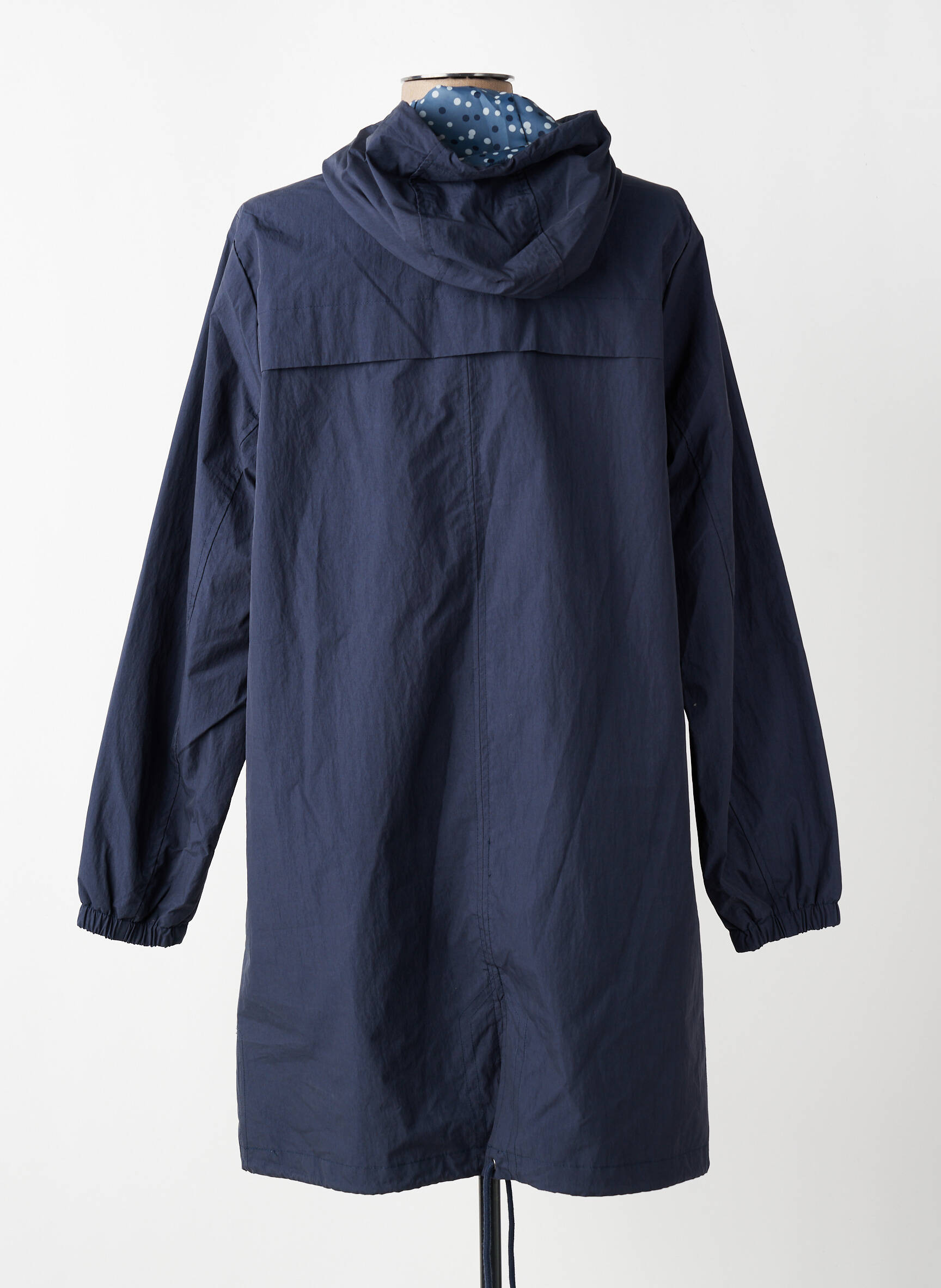 Imperméable poches a capuche bleu CISO femme