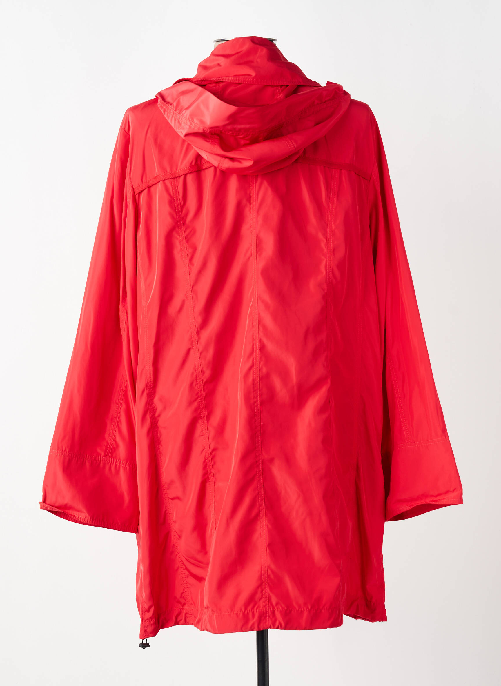 Imperméable poches sans capuche rouge KJBRAND femme