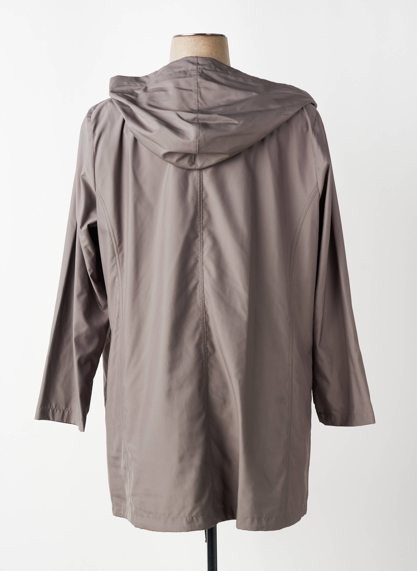 Coupe-vent manches longues a capuche marron MONA LISA femme