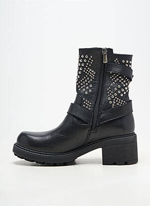 Bottes matière lisse talon de 4 à 6cm noir COCO ET ABRICOT femme