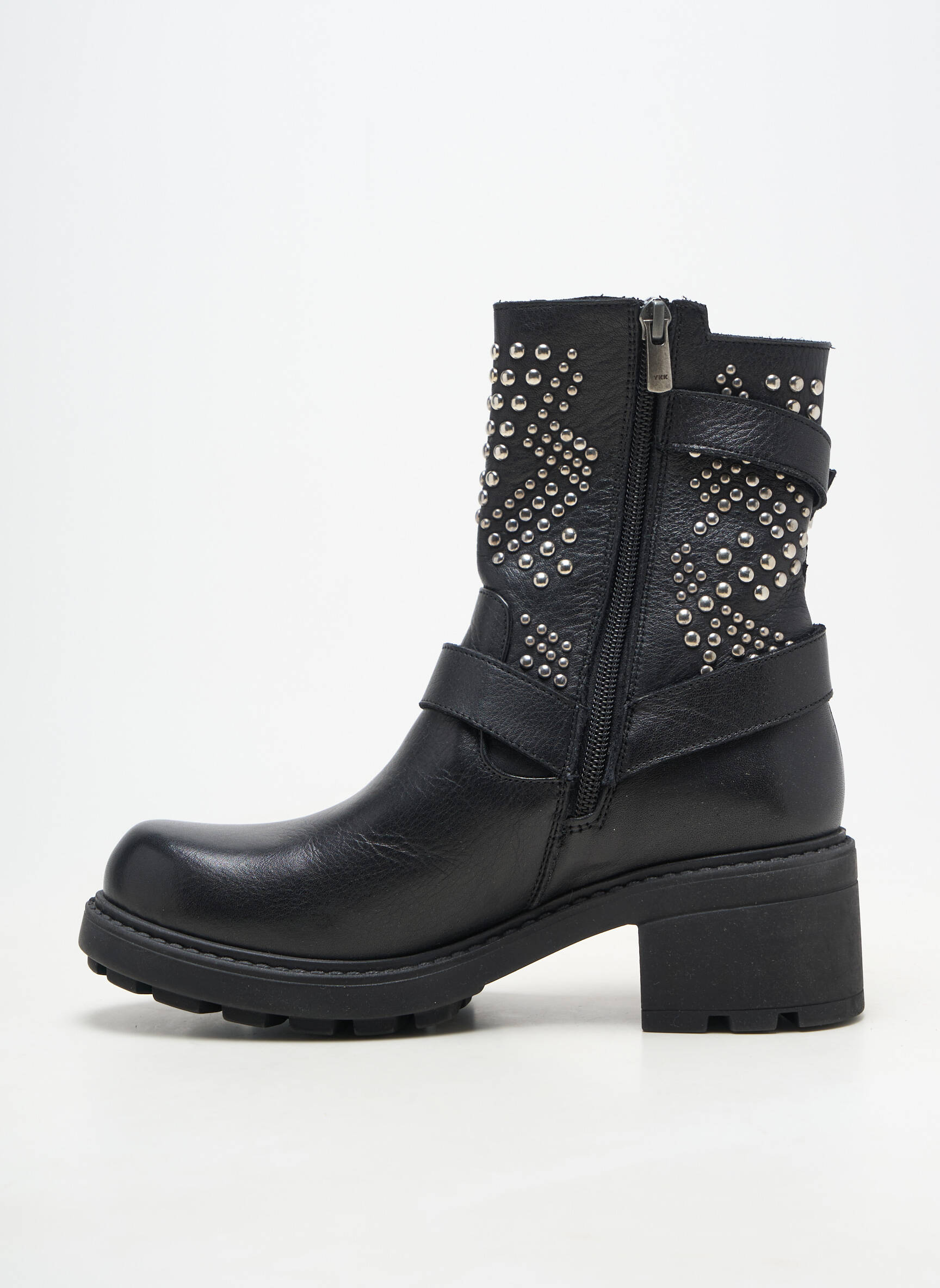 Bottes matière lisse talon de 4 à 6cm noir COCO ET ABRICOT femme