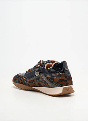 Baskets bout rond talon plat jusqu'à 3cm marron MAM'ZELLE femme