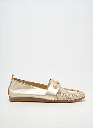 Mocassins matière lisse talon plat jusqu'à 3cm or REGARD femme