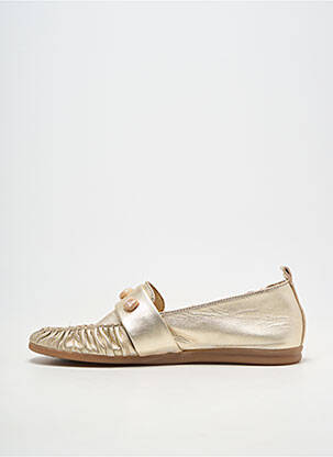 Mocassins matière lisse talon plat jusqu'à 3cm or REGARD femme