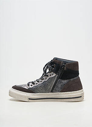 Baskets fermeture zip et lacets talon plat jusqu'à 3cm noir REGARD femme