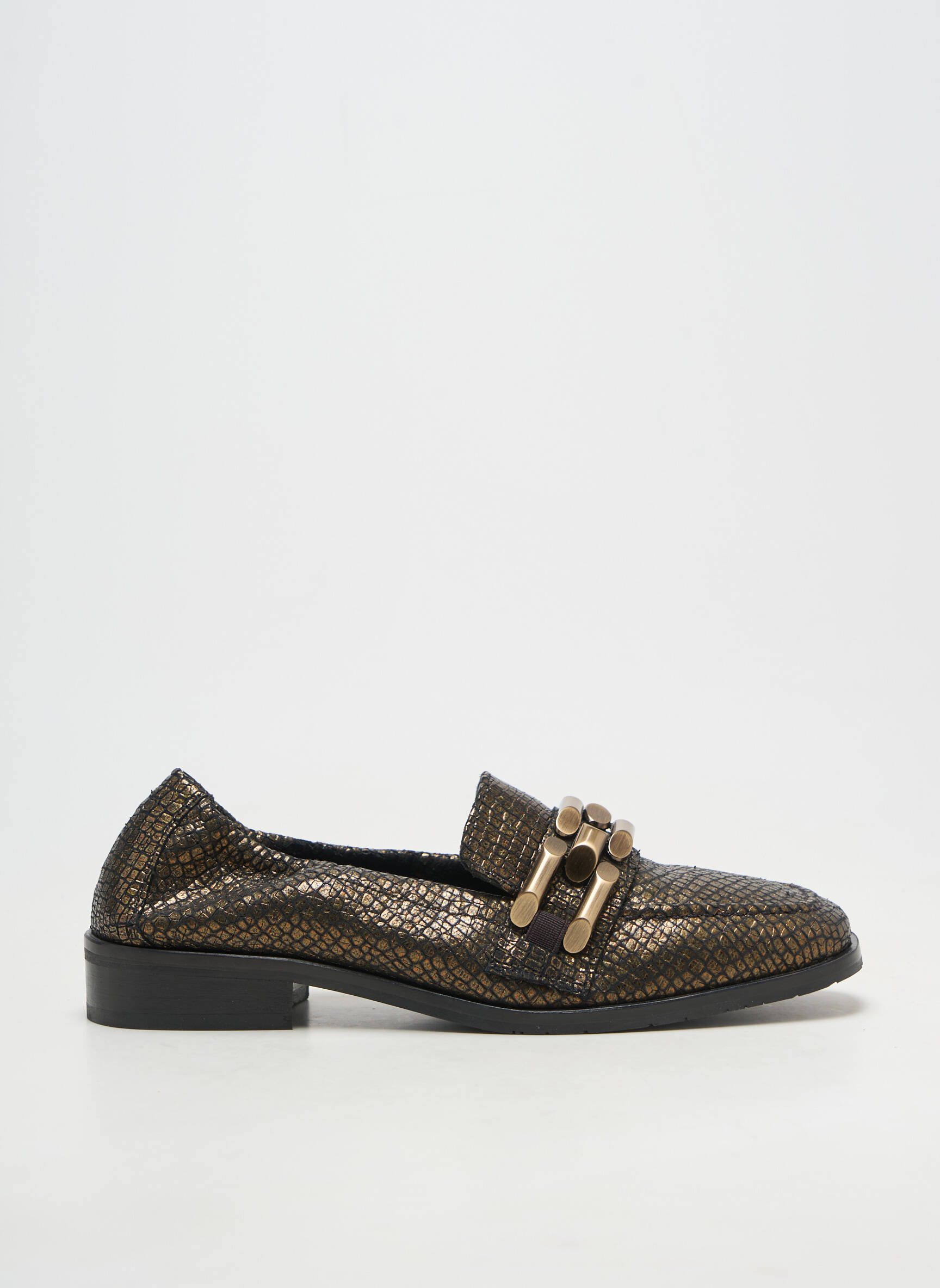 Mocassins matière lisse talon plat jusqu'à 3cm noir ADIGE femme