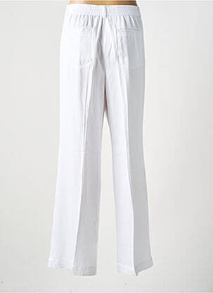 Pantalon droit tissage popeline taille normale blanc OLSEN femme