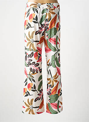 Pantalon droit stretch taille normale blanc FUEGO WOMAN femme