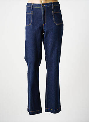 Jeans coupe droite stretch taille normale bleu COUTURIST femme