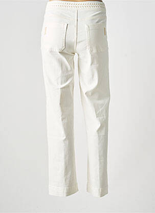 Pantalon droit stretch taille normale blanc PAZ TORRAS femme