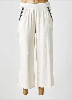 Pantalon 7/8 stretch taille normale blanc GUITARE femme