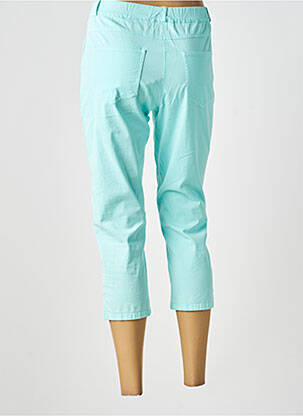 Pantacourt coupe droite taille normale bleu GUY DUBOUIS femme
