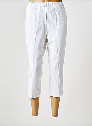 Pantacourt coupe droite taille normale blanc MERI & ESCA femme