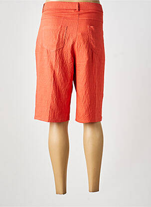 Bermuda tissage popeline taille normale orange MERI & ESCA femme