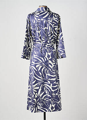 Robe longue manches longues manches longues bleu OLSEN femme
