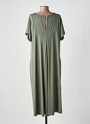 Robe mi-longue manches courtes manches courtes vert GUITARE femme