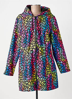 Parka fermeture zippée sur le devant a capuche bleu MERI & ESCA femme