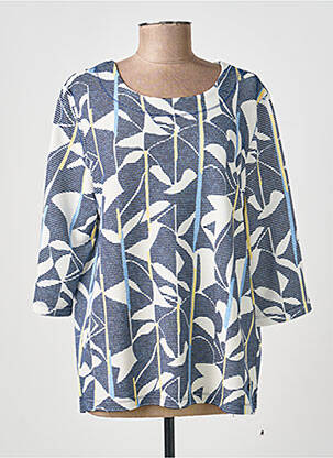 T-shirt manches 3/4 manches 3/4 bleu OLSEN femme