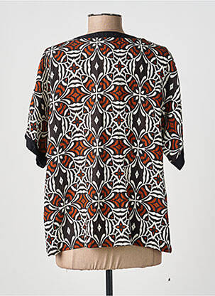 Top imprimé fantaisie manches courtes noir MERI & ESCA femme