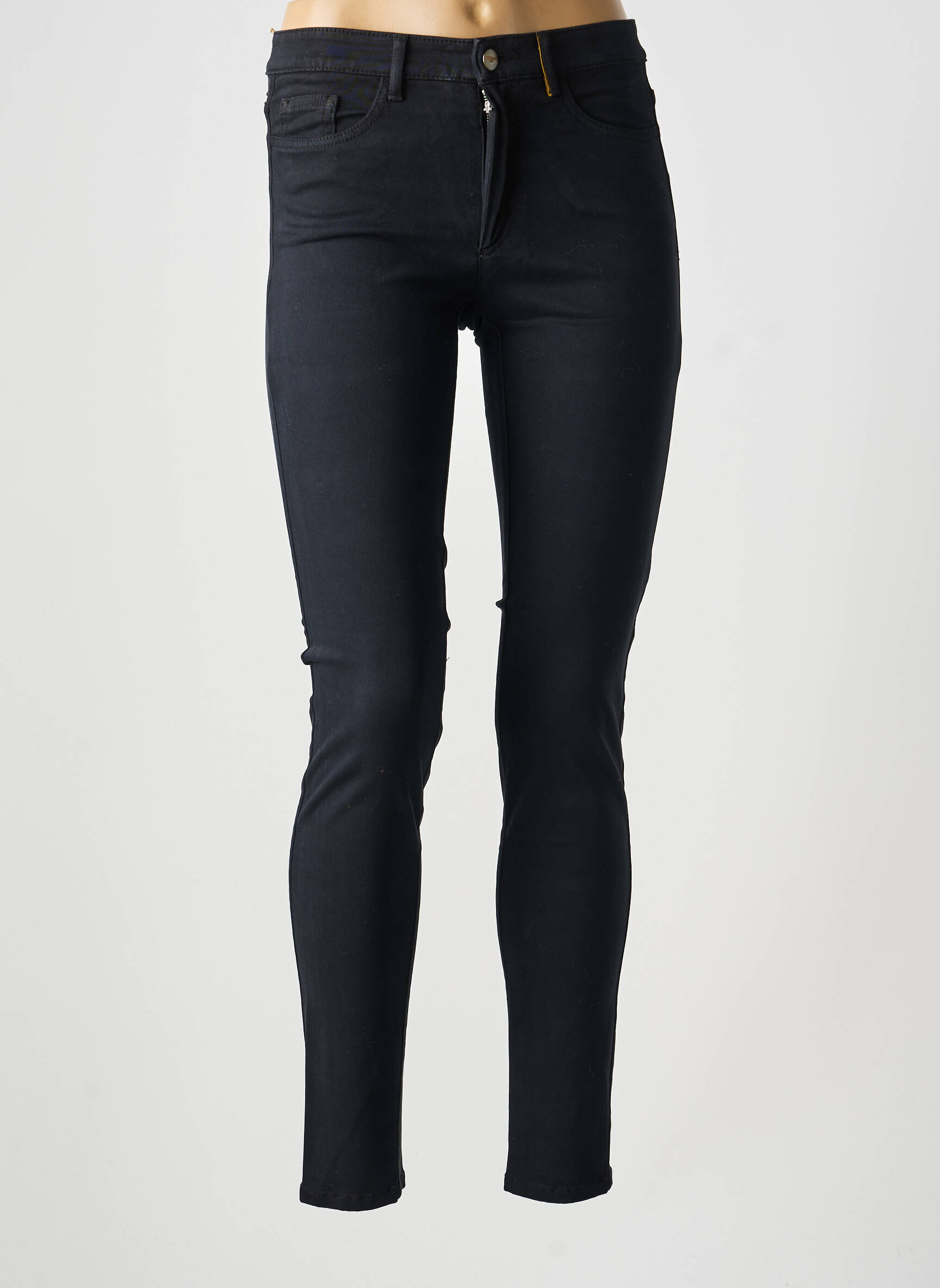 Pantalon slim stretch taille normale noir COUTURIST femme