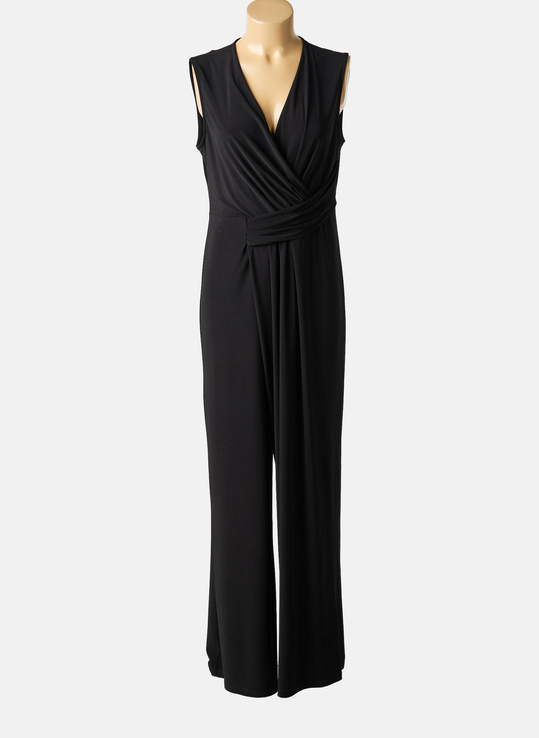 Combi-pantalon sans manche sans manche noir PAZ TORRAS femme