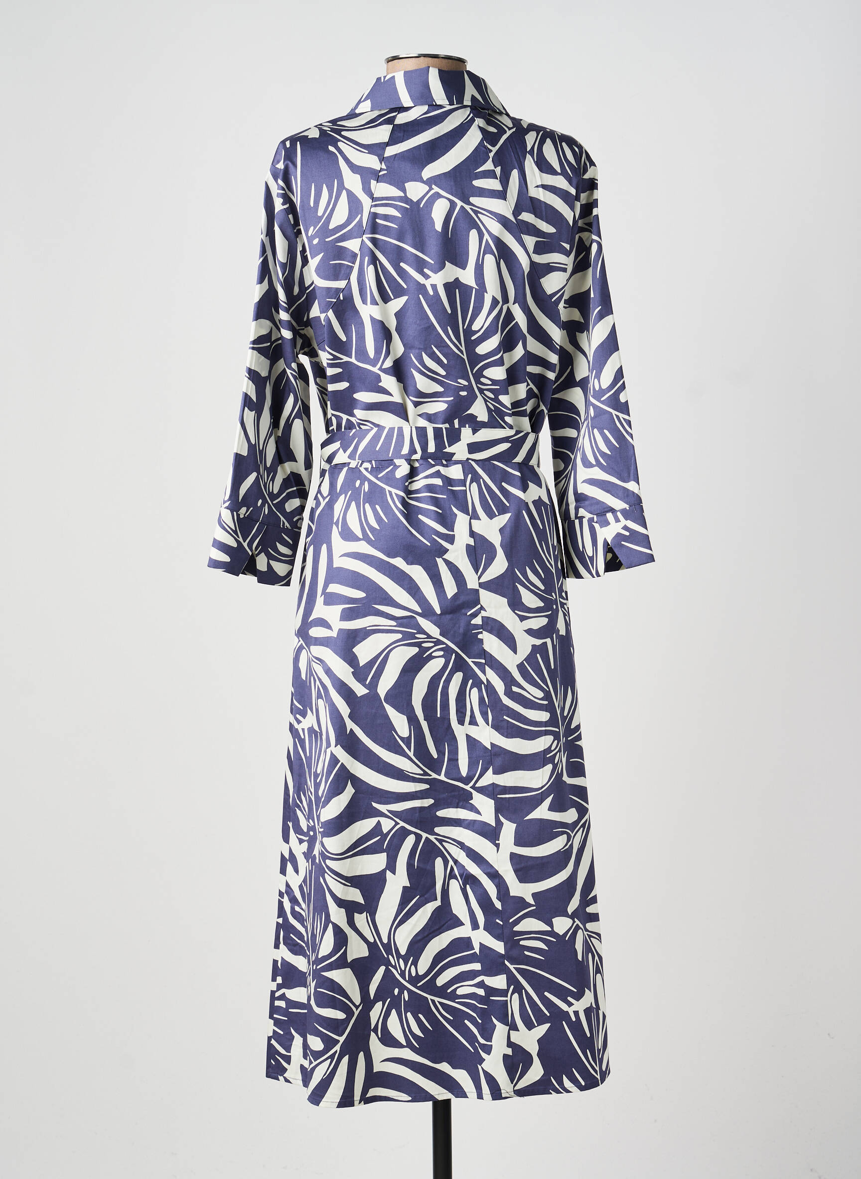 Robe longue manches longues manches longues bleu OLSEN femme
