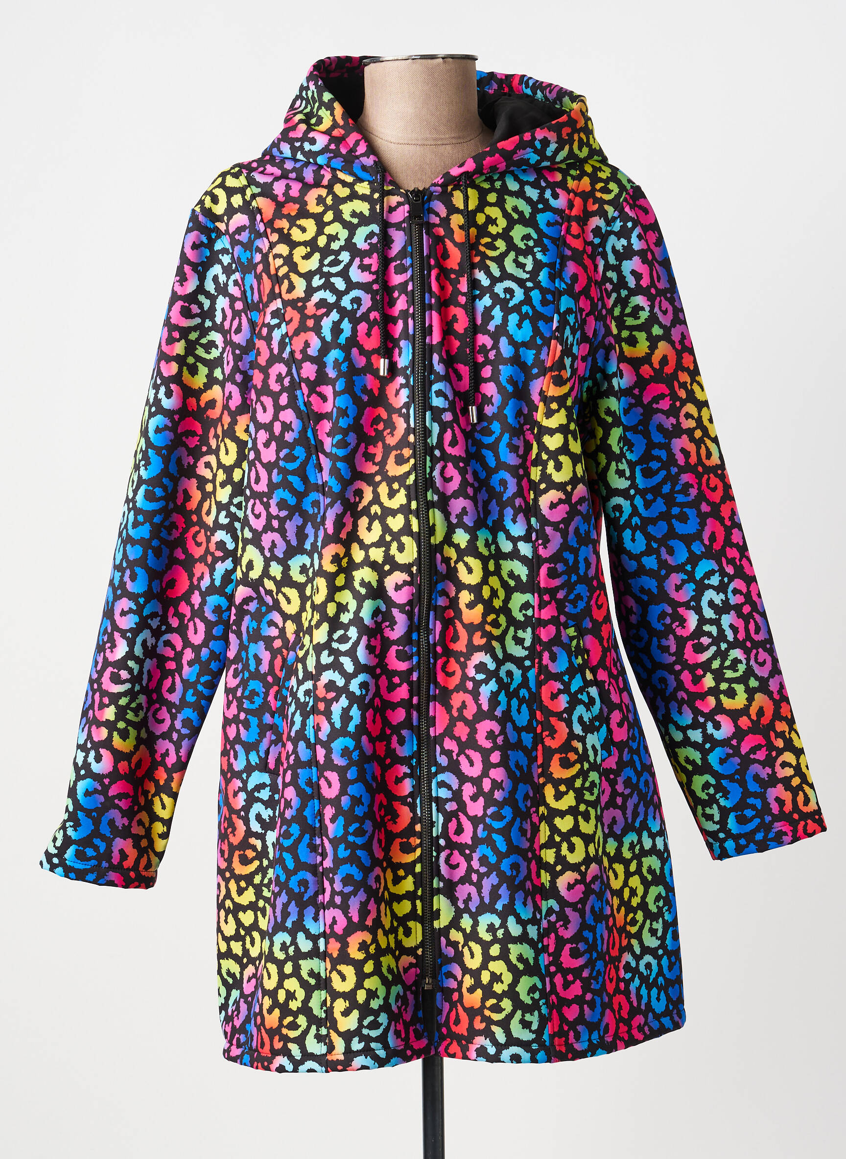 Parka fermeture zippée sur le devant a capuche bleu MERI & ESCA femme