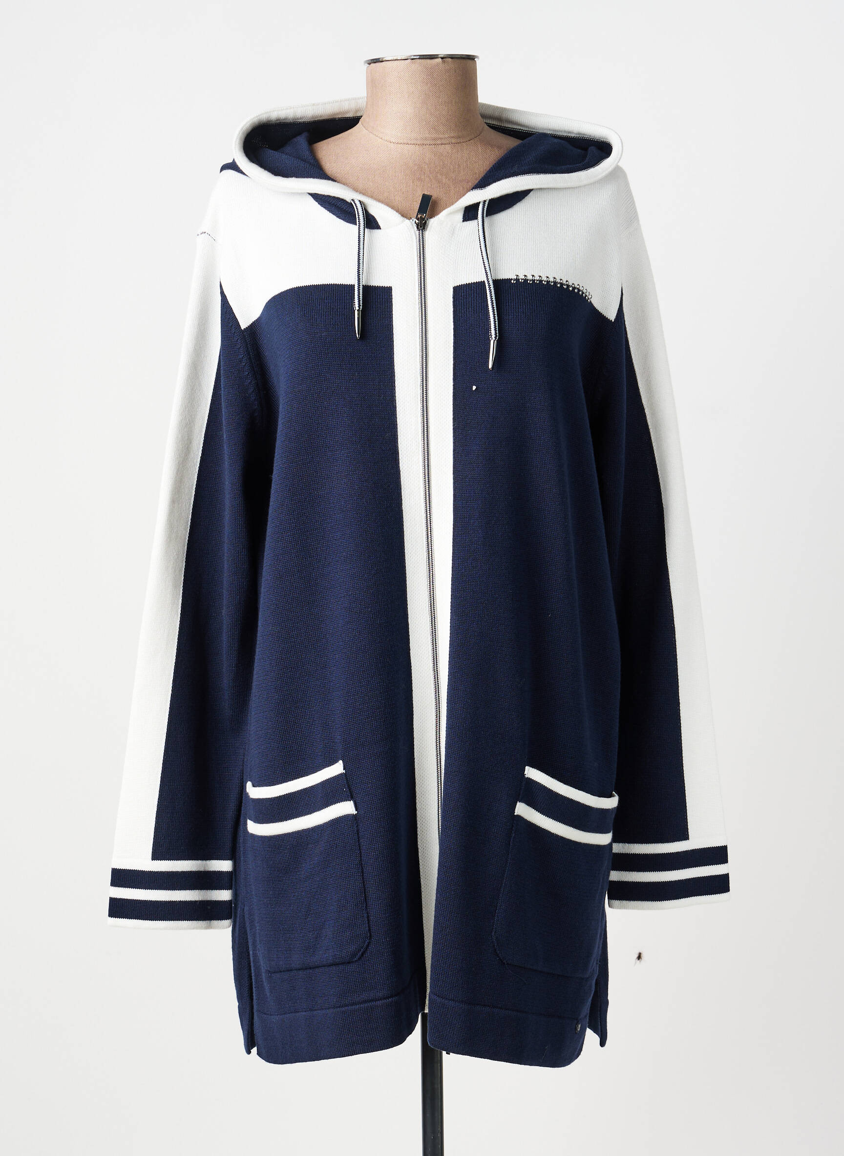 Gilet manches longues manches longues bleu OLSEN femme