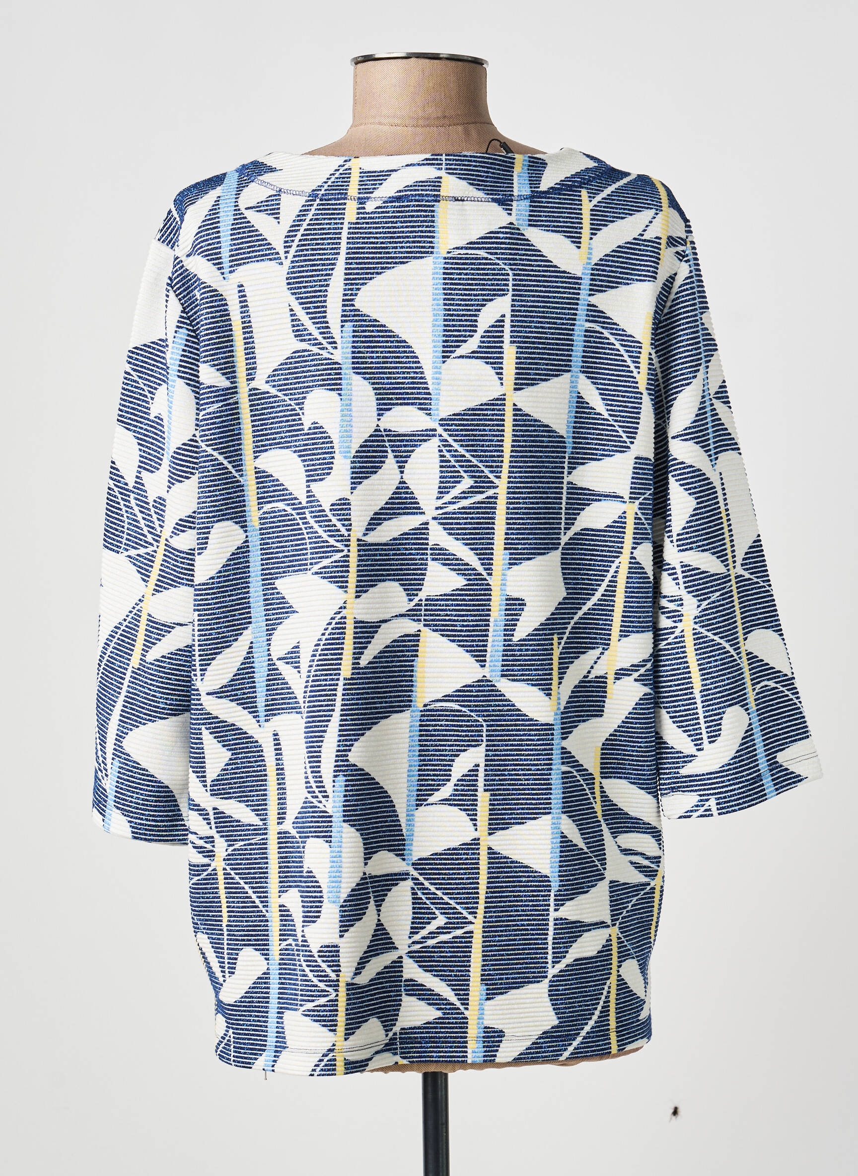 T-shirt manches 3/4 manches 3/4 bleu OLSEN femme