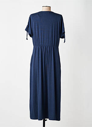 Robe longue manches courtes manches courtes bleu GUITARE femme