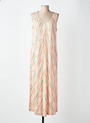 Robe longue sans manche sans manche orange GUITARE femme