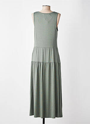 Robe longue sans manche sans manche vert GUITARE femme