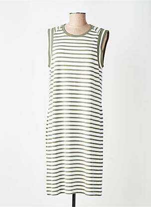 Robe mi-longue sans manche sans manche blanc OLSEN femme