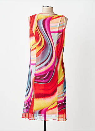 Robe mi-longue sans manche sans manche rouge GREGORY PAT femme