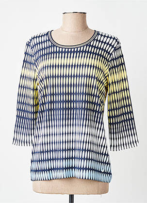 T-shirt manches 3/4 manches 3/4 bleu OLSEN femme
