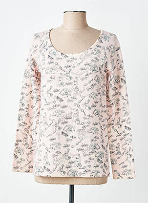 Pull coupe cintrée manches longues rose ANANKE femme